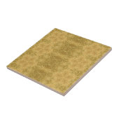 Goudgeel zonlichtpatroon keramische tegel tegeltje (Zijkant)