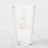 Goudgeïsoleerde kroon glas (Achterkant)