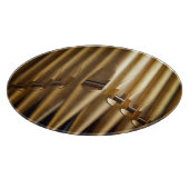 Goudgekleurde pijpen voor orgaansnijden snijplank (Hoek)