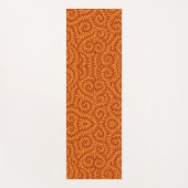 Goudgele Bladerige Wingerdpatroon Yogamat (Voorkant)