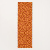 Goudgele Bladerige Wingerdpatroon Yogamat (Achterkant)