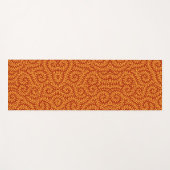 Goudgele Bladerige Wingerdpatroon Yogamat (Voorkant (horizontaal))