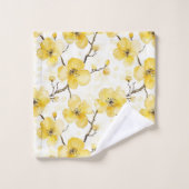 Goudgele bloemen bad handdoek (Wasdoekje)