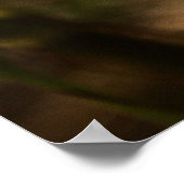 Goudgele bloemen en vlinder poster (Hoek)