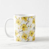 Goudgele bloemen koffiemok (Links)
