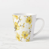 Goudgele bloemen latte mok (Rechts)