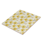 Goudgele bloemen tegeltje (Zijkant)