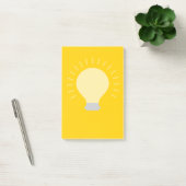 Goudgele gloeilamp post-it® notes (Kantoor)