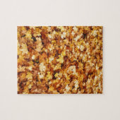 Goudgele herfst esdoornbladeren legpuzzel (Horizontaal)