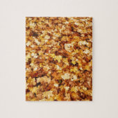 Goudgele herfst esdoornbladeren legpuzzel (Verticaal)