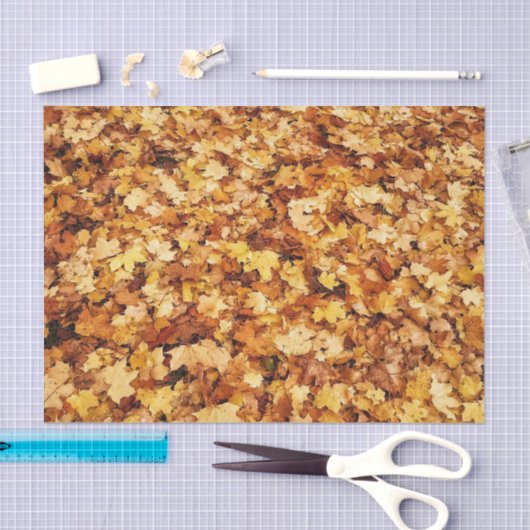 Goudgele herfst esdoornbladeren tissuepapier (Craft)