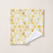 Goudgele honingraat bad handdoek (Wasdoekje)