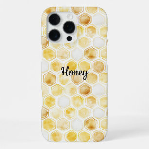 Goudgele honingraat iPhone 16 pro max hoesje