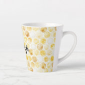 Goudgele honingraat latte mok (Rechts)