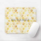 Goudgele honingraat muismat (Met muis)