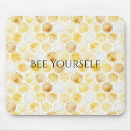 Goudgele honingraat muismat