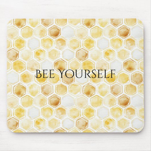 Goudgele honingraat muismat (Voorkant)