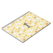 Goudgele honingraat notitieboek (Linkerzijde)