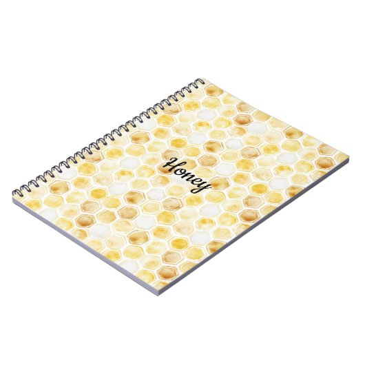 Goudgele honingraat notitieboek (Linkerzijde)