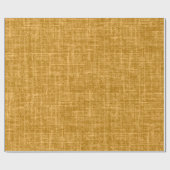 Goudgele Linnen Cadeaupapier (Vlak)