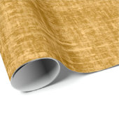 Goudgele Linnen Cadeaupapier (Rol Hoek)