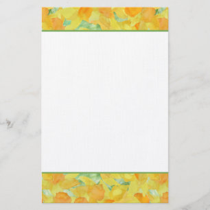 Goudgele narcissen briefpapier
