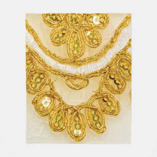 Goudgele oogstreep. Achtergrondstructuur, zon Fleece Deken