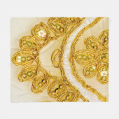 Goudgele oogstreep. Achtergrondstructuur, zon Fleece Deken (Voorkant (Horizontaal))