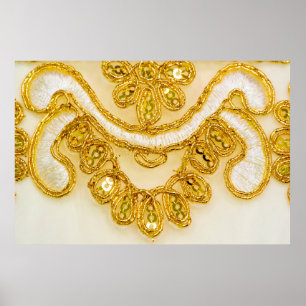 Goudgele oogstreep. Achtergrondstructuur, zon Poster