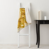 Goudgele oogstreep. Achtergrondstructuur, zon Sherpa Deken (In situ)