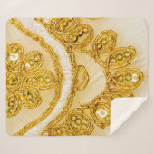 Goudgele oogstreep. Achtergrondstructuur, zon Sherpa Deken (Voorkant (horizontaal))