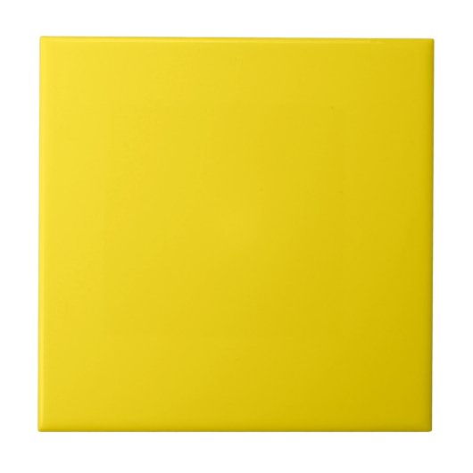 Goudgele, Solid Color Tile Tegeltje (Voorkant)