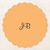 Goudgele vaste SJABLOON Kartonnen Onderzetters (Voorkant)