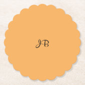 Goudgele vaste SJABLOON Kartonnen Onderzetters (Voorkant)