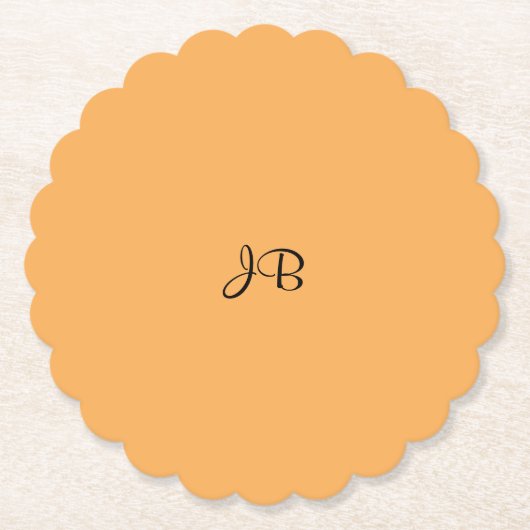 Goudgele vaste SJABLOON Kartonnen Onderzetters (Voorkant)