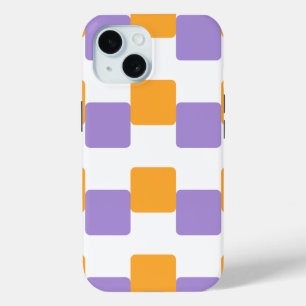 Goudgele vierkanten iPhone 15 case