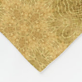 Goudgele zon helder patroon fleece deken (Hoek)