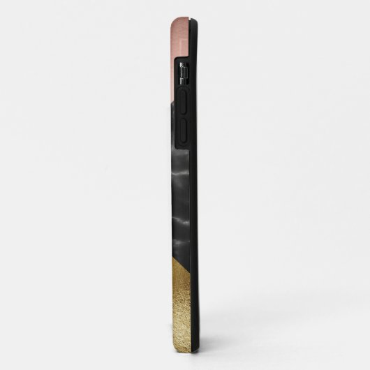 Goudgemarmerde monogrammen Case-Mate iPhone case (Achterkant/links)