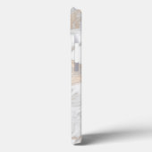 Goudgemarmerde monogrammen Case-Mate iPhone case (Achterkant / Links)