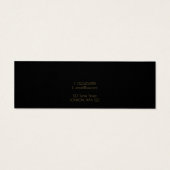 Goudgeometrische oorenkaart mini visitekaartjes (Achterkant)