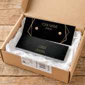 Goudgeometrische oorenkaart mini visitekaartjes