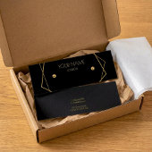 Goudgeometrische oorenkaart mini visitekaartjes