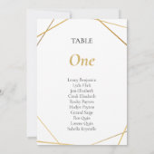 Goudgeometrische tabel - Aantal zitplaatsen Kaart (Achterkant)