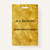 goudgeometrische vierkant moderne trendy badge lan (Achterkant)