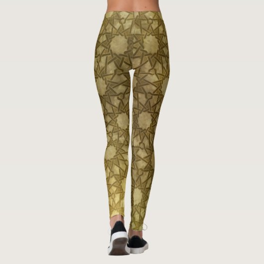 Goudgeometrische vormen leggings (Achterkant)