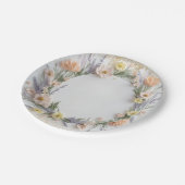 Goudgeperste Wilde Bloem in Bloei Baby Shower Papieren Bordje (Gekanteld)