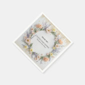 Goudgeperste Wildflower in Bloom Baby shower Servet (Hoek)