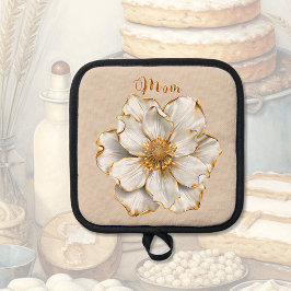 Goudgerande bloesems pannenlap