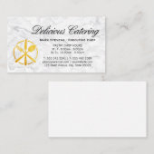 Goudgereedschap Logo | Achtergrond marmer Visitekaartje (Voorkant / Achterkant)