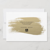 Goudgeschilderde Corporate Holiday Kaart (Achterkant)